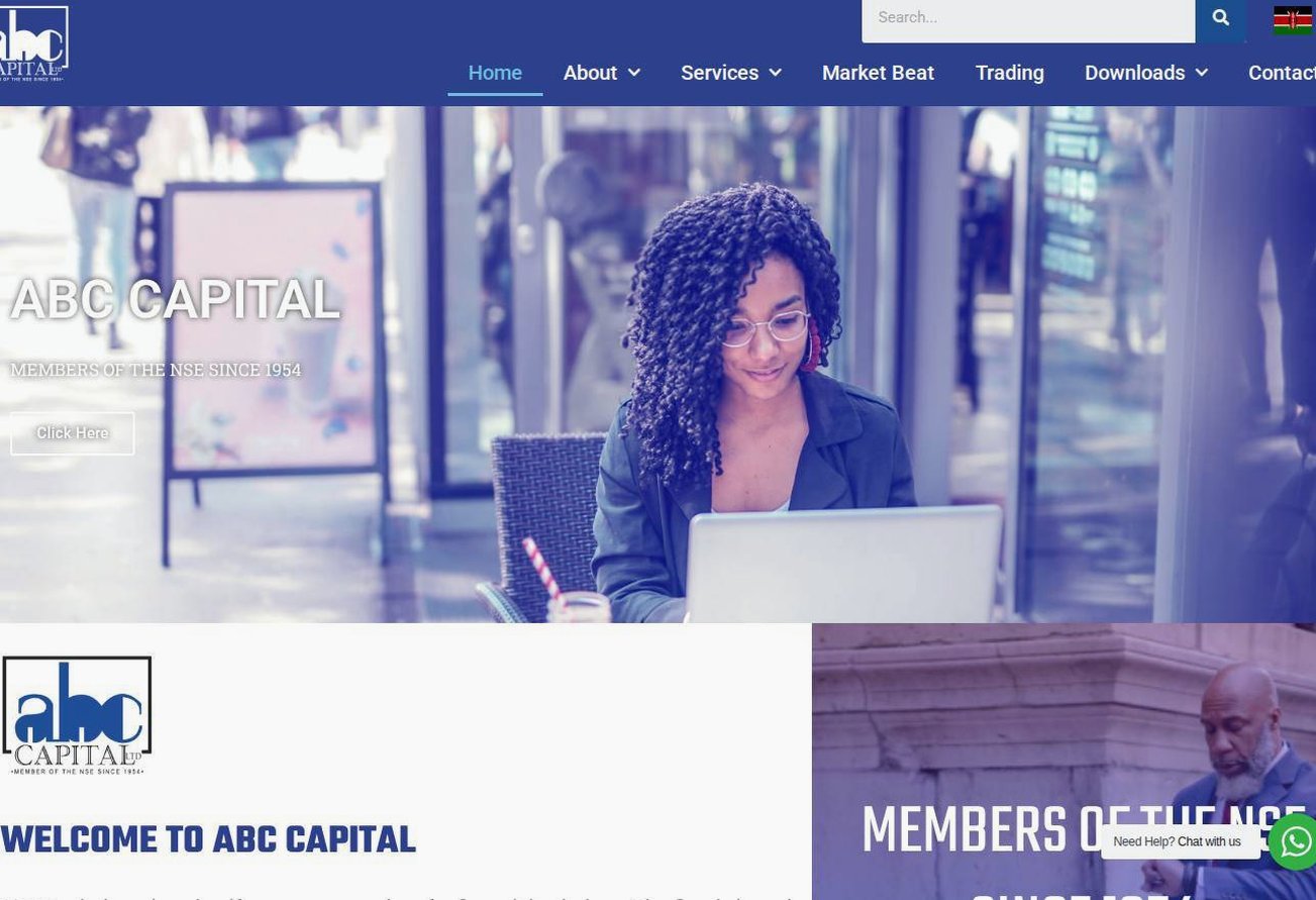 Screenshot of the ABC Capital website