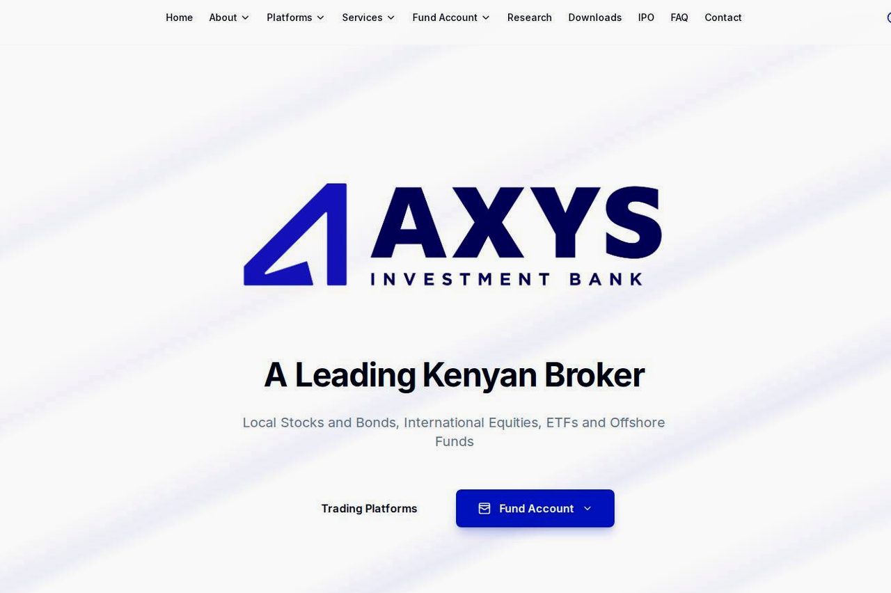 Screenshot of the AIB-AXYS Africa website