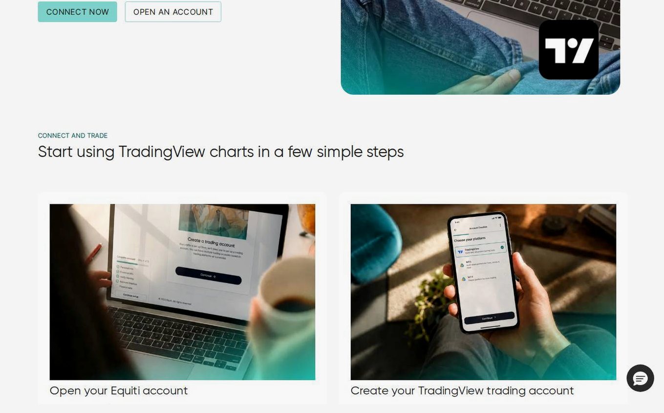 The platform page on the Equiti website
