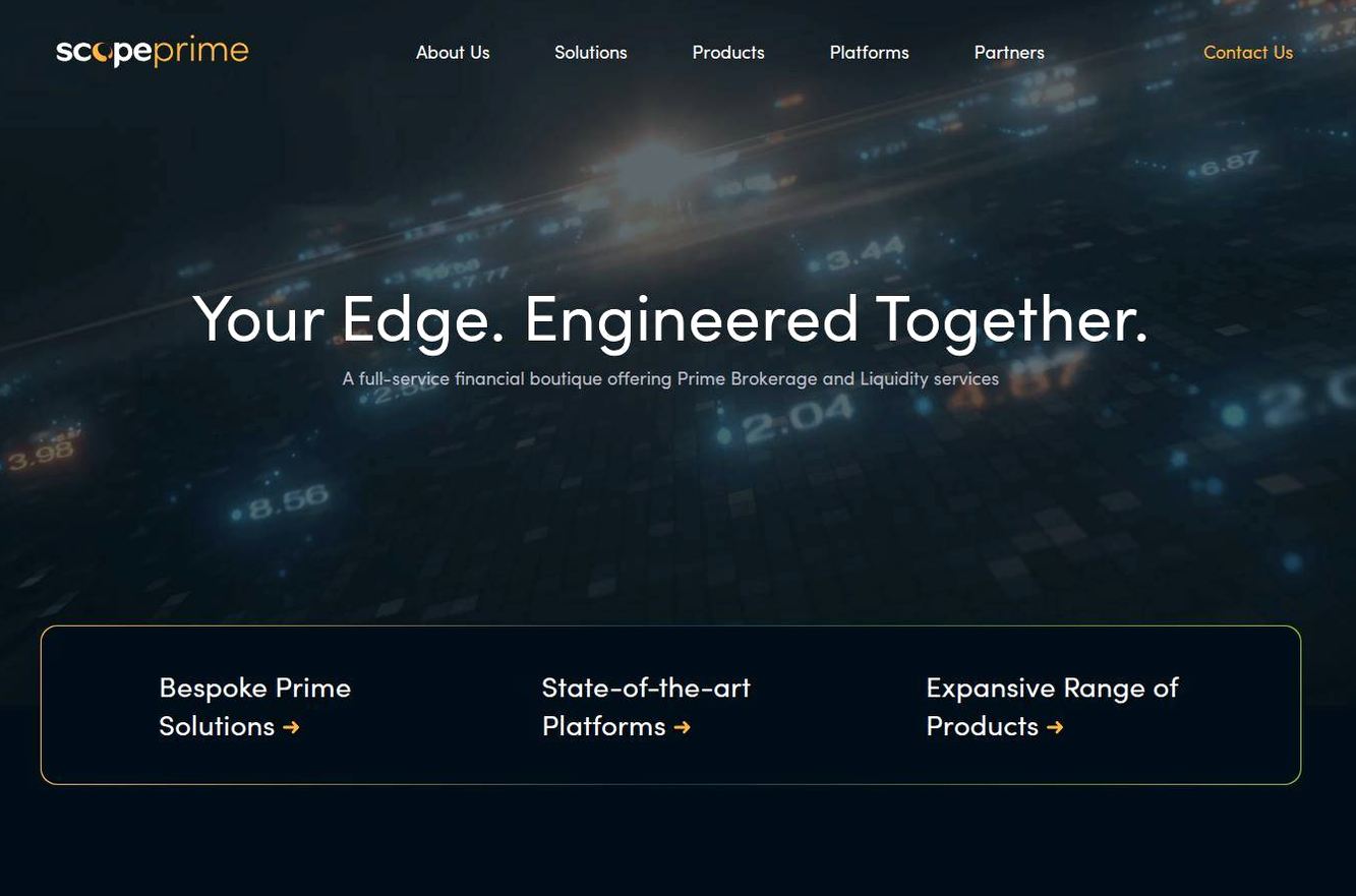 Screenshot of the Scope Markets Kenya website
